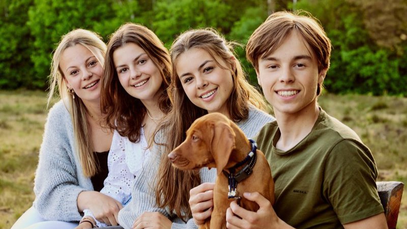 Familiefoto laten maken bos